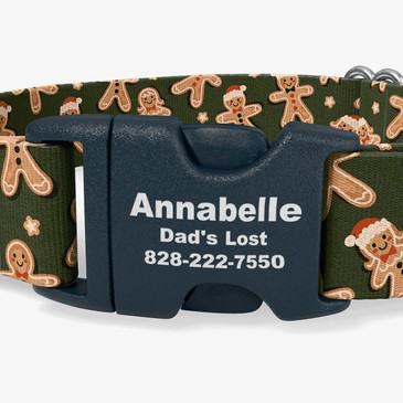 closeup of buckle personalization
